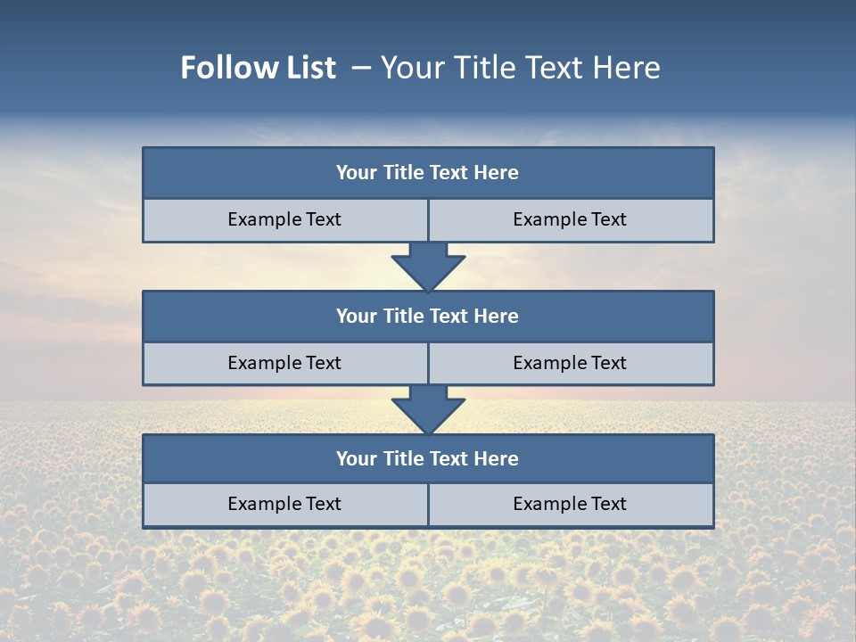 Nature Golden Blossom PowerPoint Template