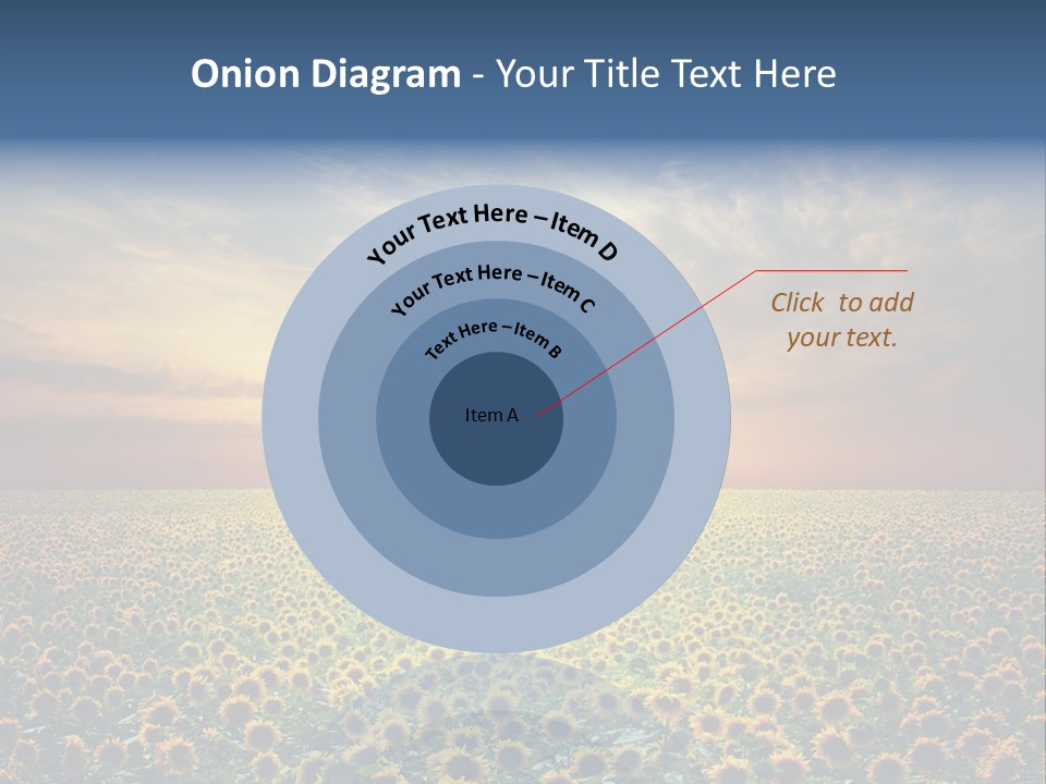 Nature Golden Blossom PowerPoint Template