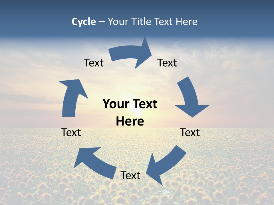 Nature Golden Blossom PowerPoint Template