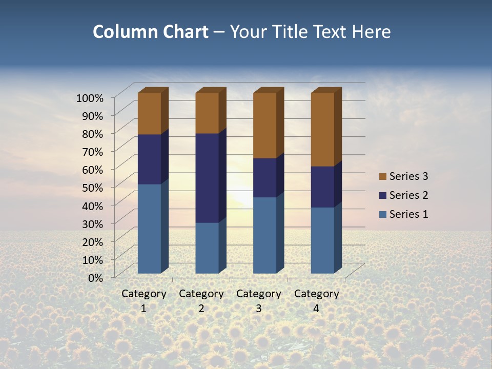 Nature Golden Blossom PowerPoint Template