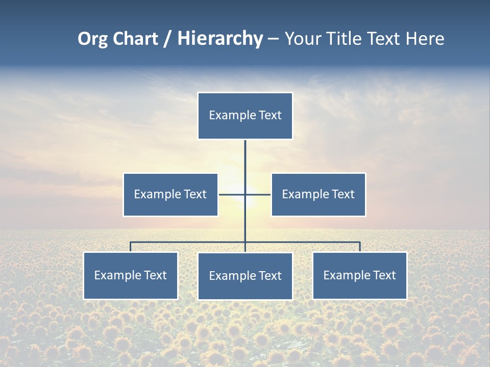 Nature Golden Blossom PowerPoint Template
