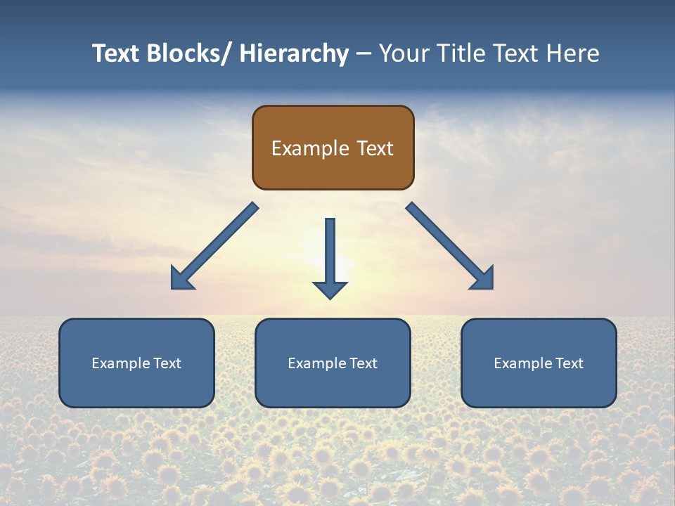 Nature Golden Blossom PowerPoint Template