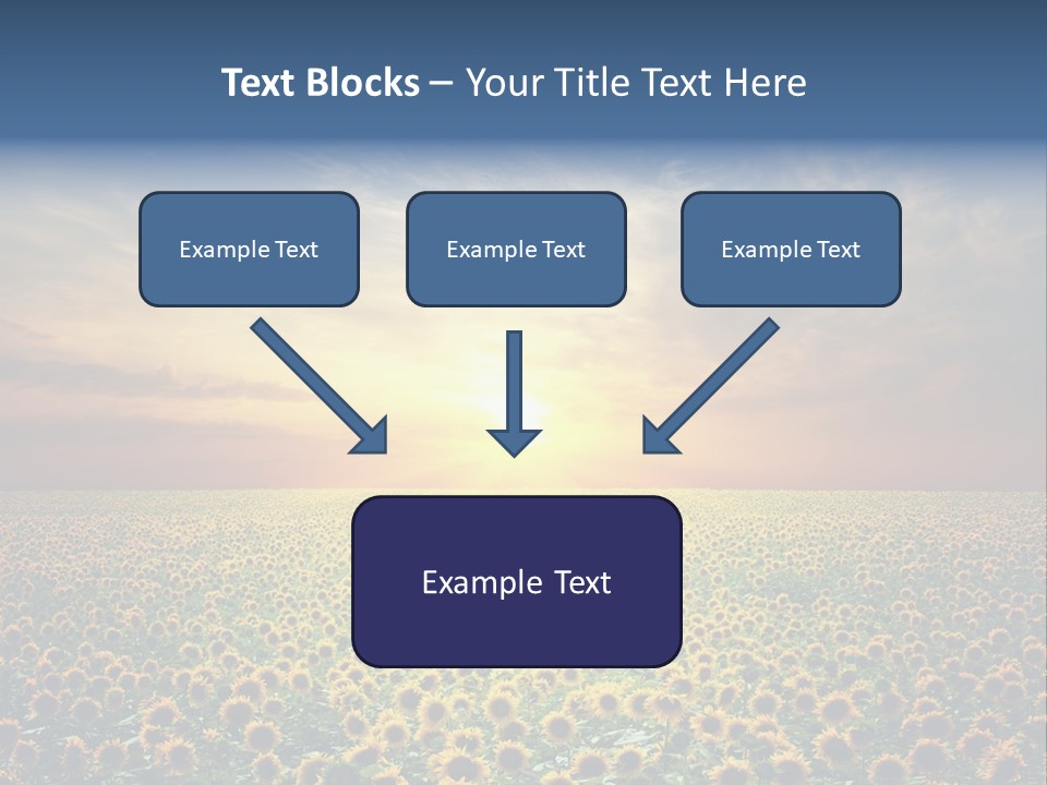 Nature Golden Blossom PowerPoint Template
