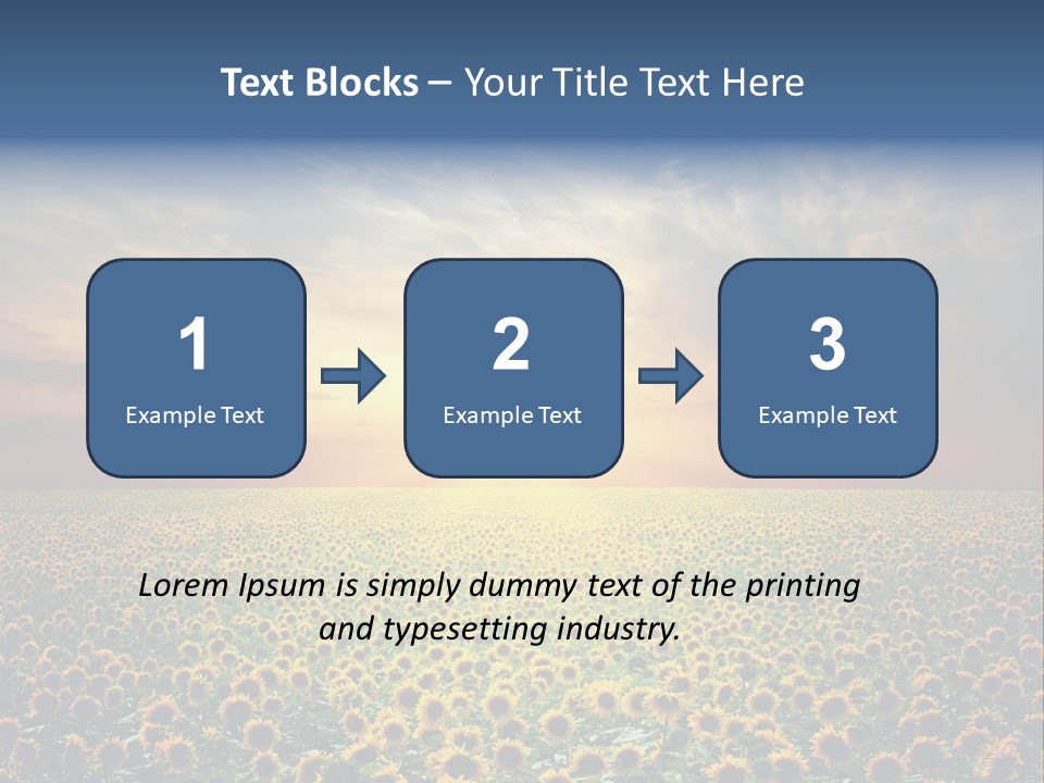 Nature Golden Blossom PowerPoint Template