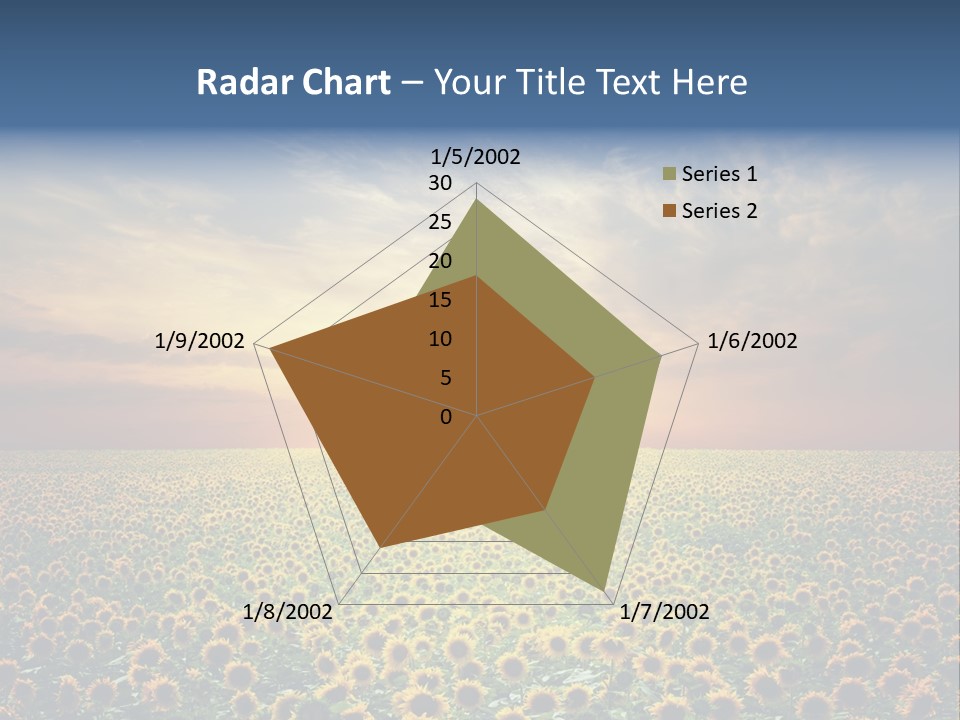 Nature Golden Blossom PowerPoint Template
