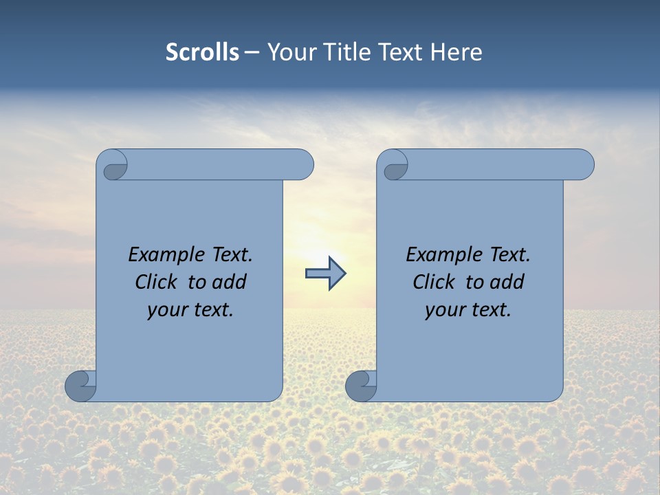 Nature Golden Blossom PowerPoint Template