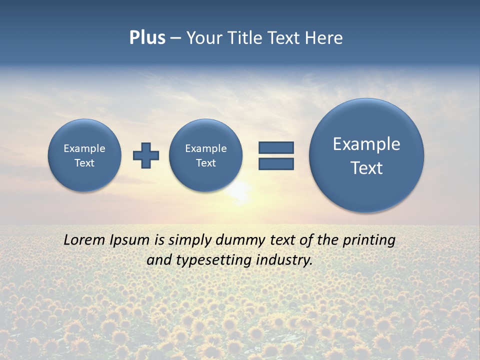 Nature Golden Blossom PowerPoint Template