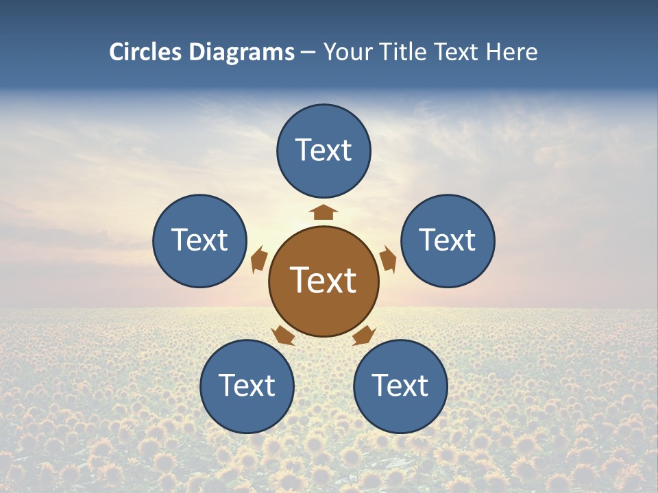 Nature Golden Blossom PowerPoint Template