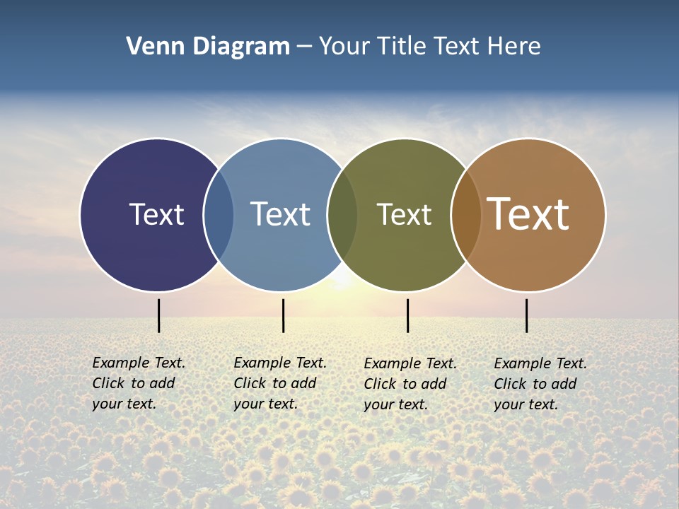 Nature Golden Blossom PowerPoint Template