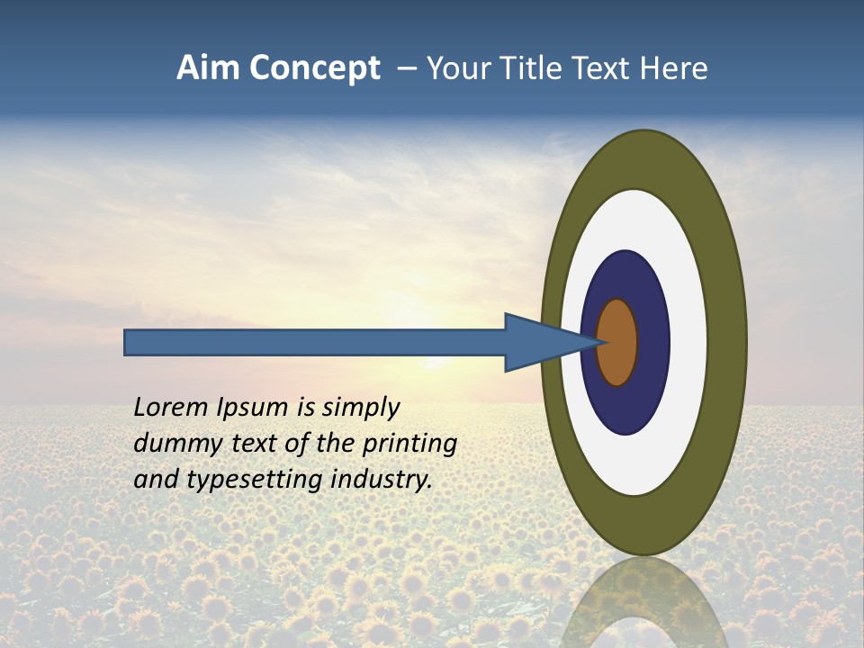 Nature Golden Blossom PowerPoint Template