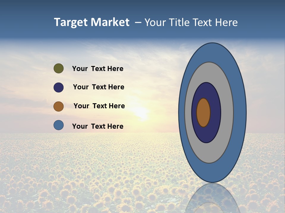 Nature Golden Blossom PowerPoint Template