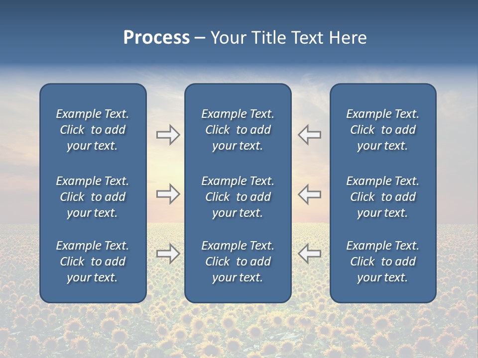 Nature Golden Blossom PowerPoint Template