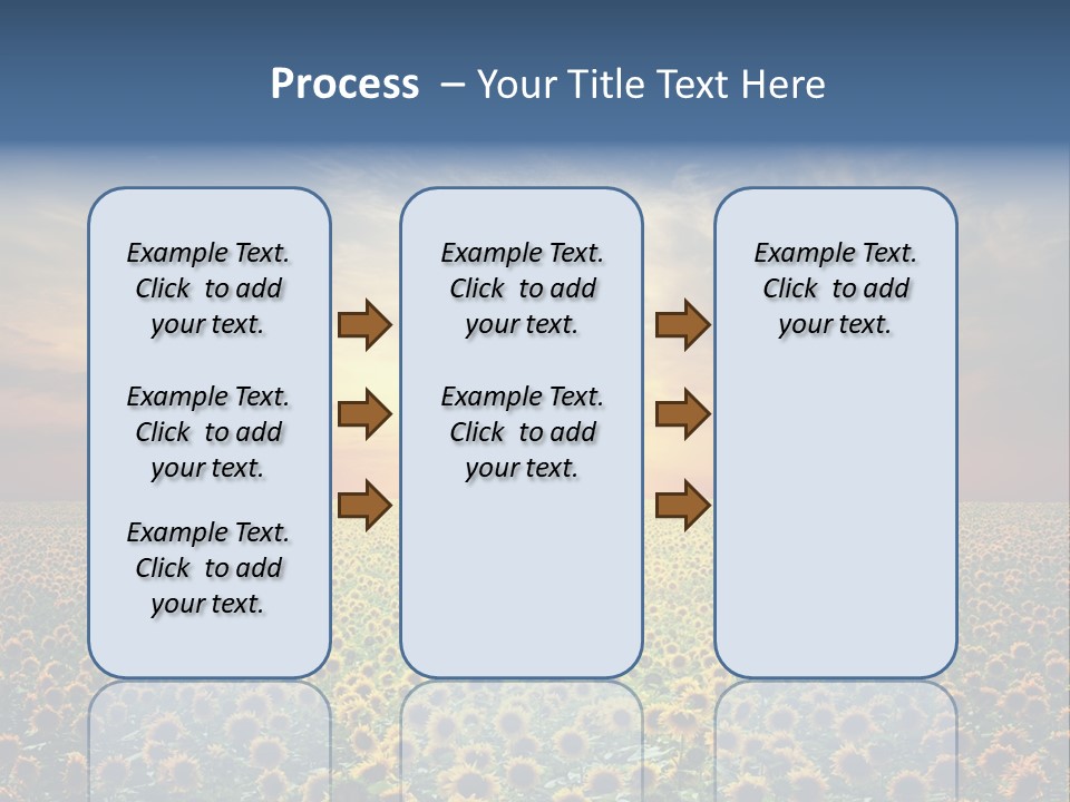 Nature Golden Blossom PowerPoint Template