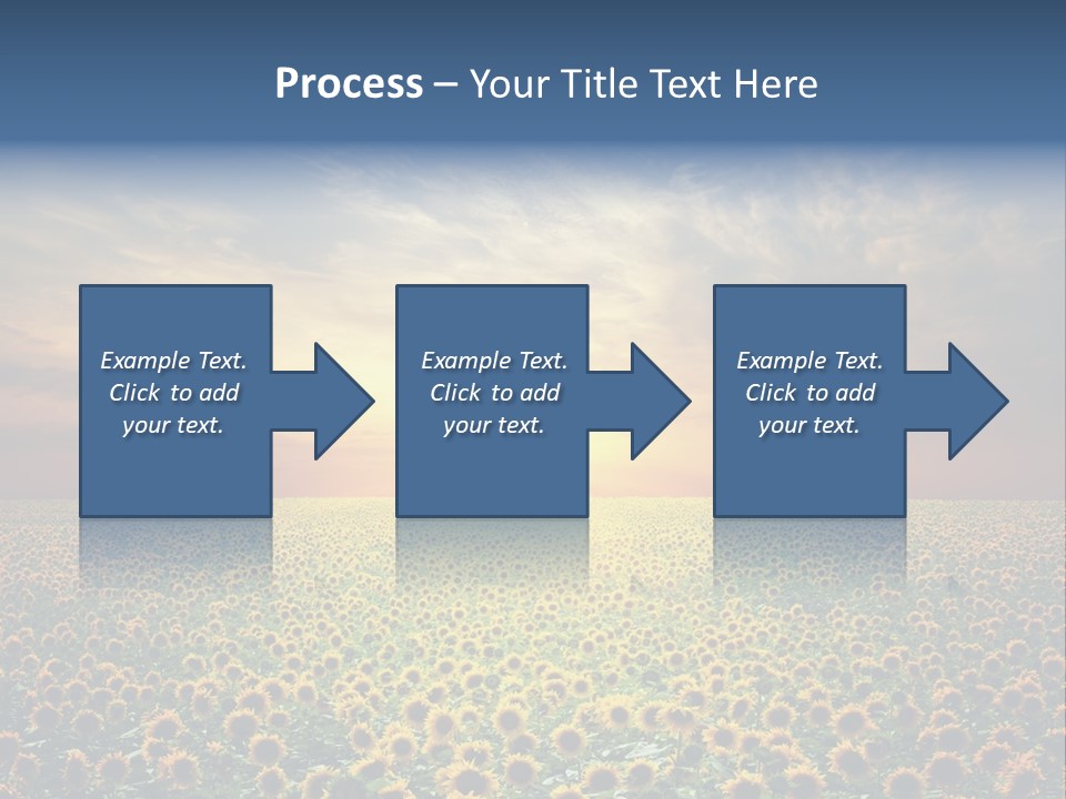 Nature Golden Blossom PowerPoint Template