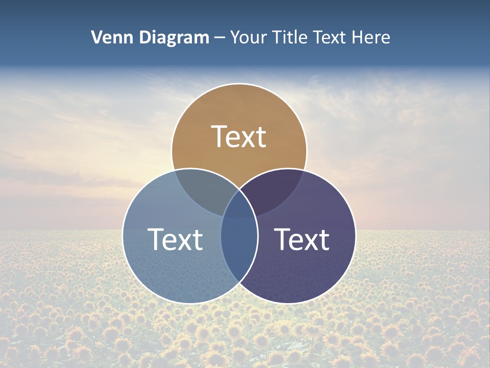 Nature Golden Blossom PowerPoint Template