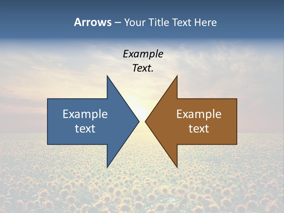 Nature Golden Blossom PowerPoint Template