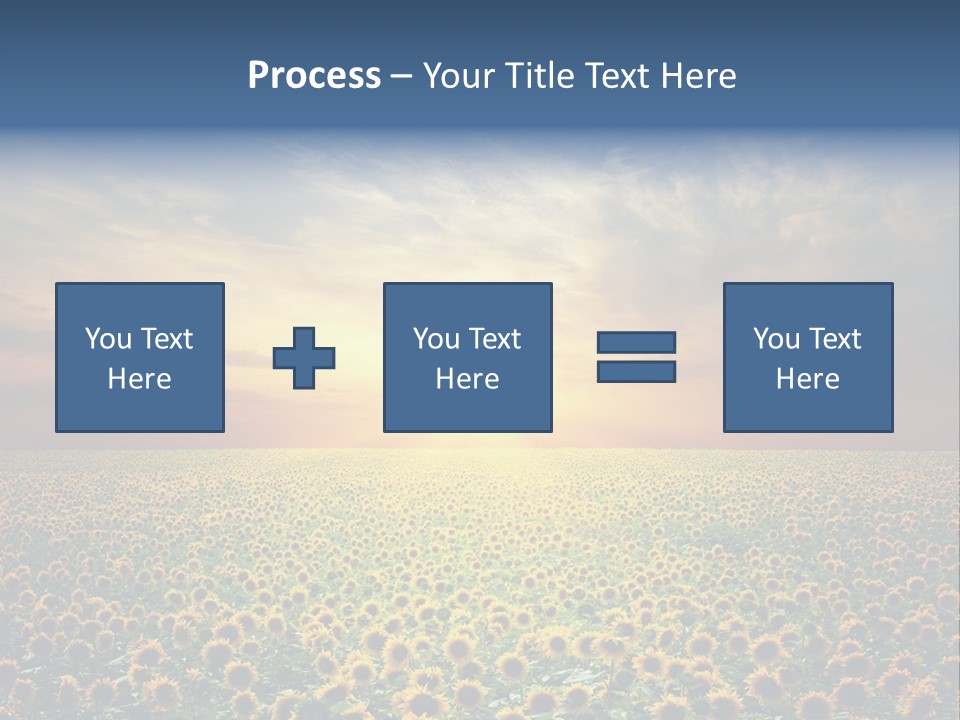 Nature Golden Blossom PowerPoint Template