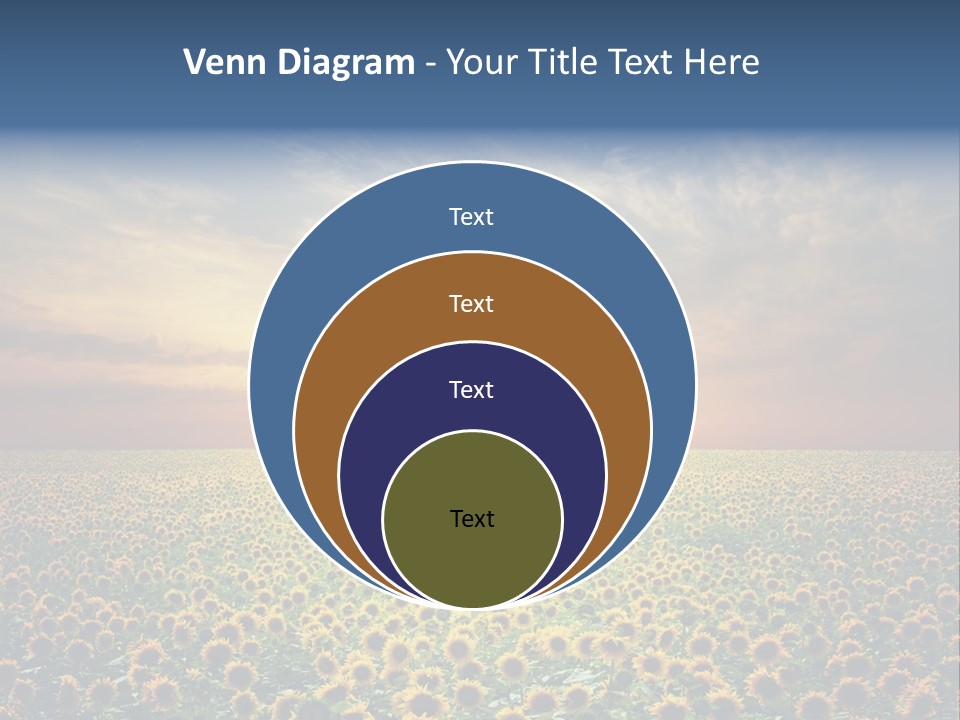 Nature Golden Blossom PowerPoint Template