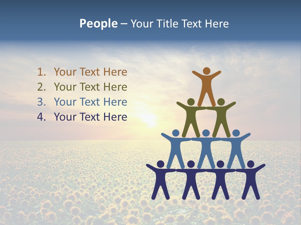 Nature Golden Blossom PowerPoint Template