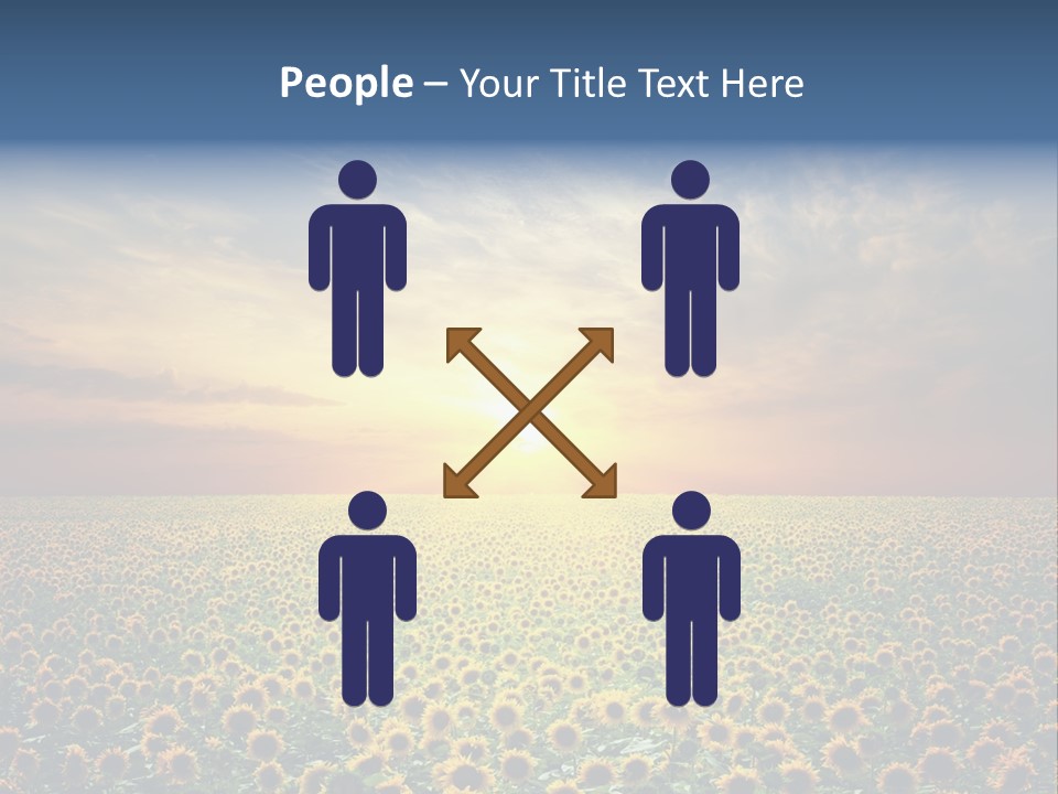 Nature Golden Blossom PowerPoint Template