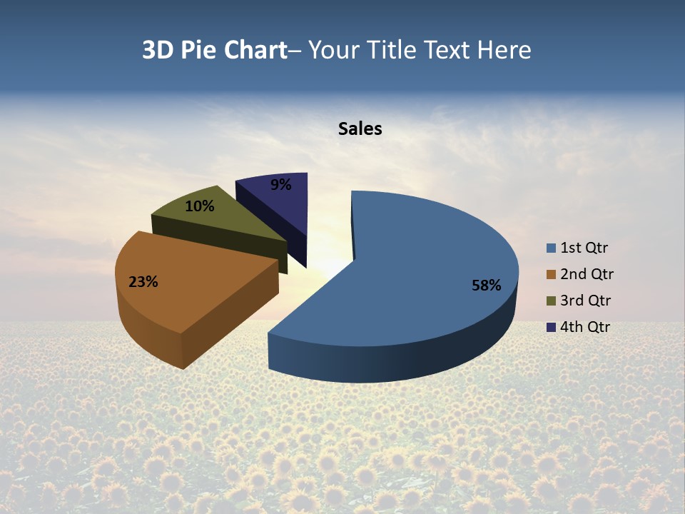 Nature Golden Blossom PowerPoint Template