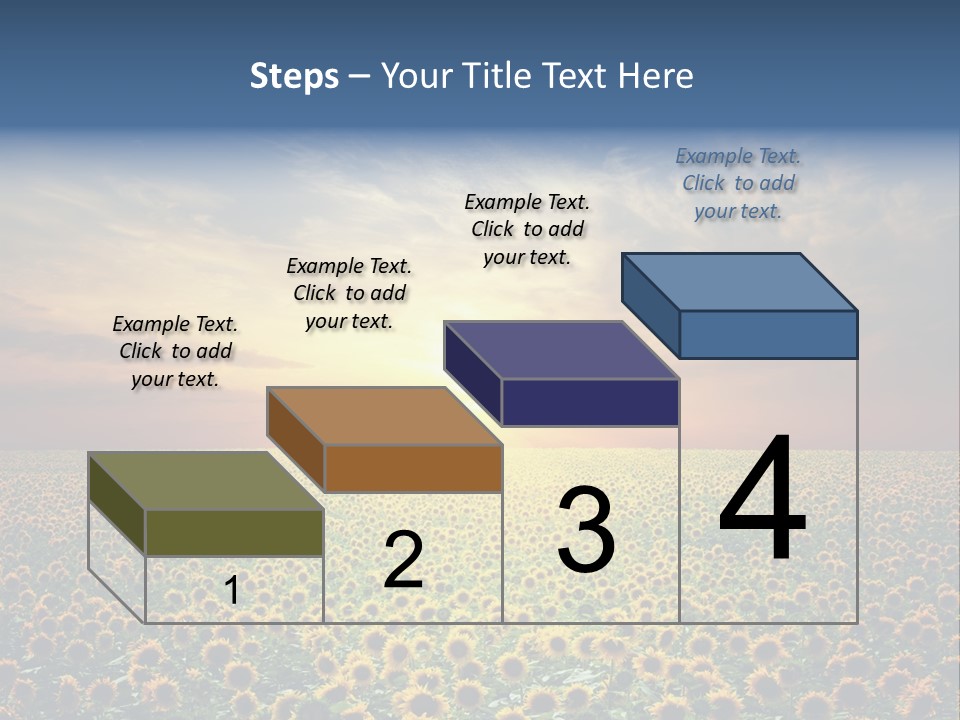 Nature Golden Blossom PowerPoint Template