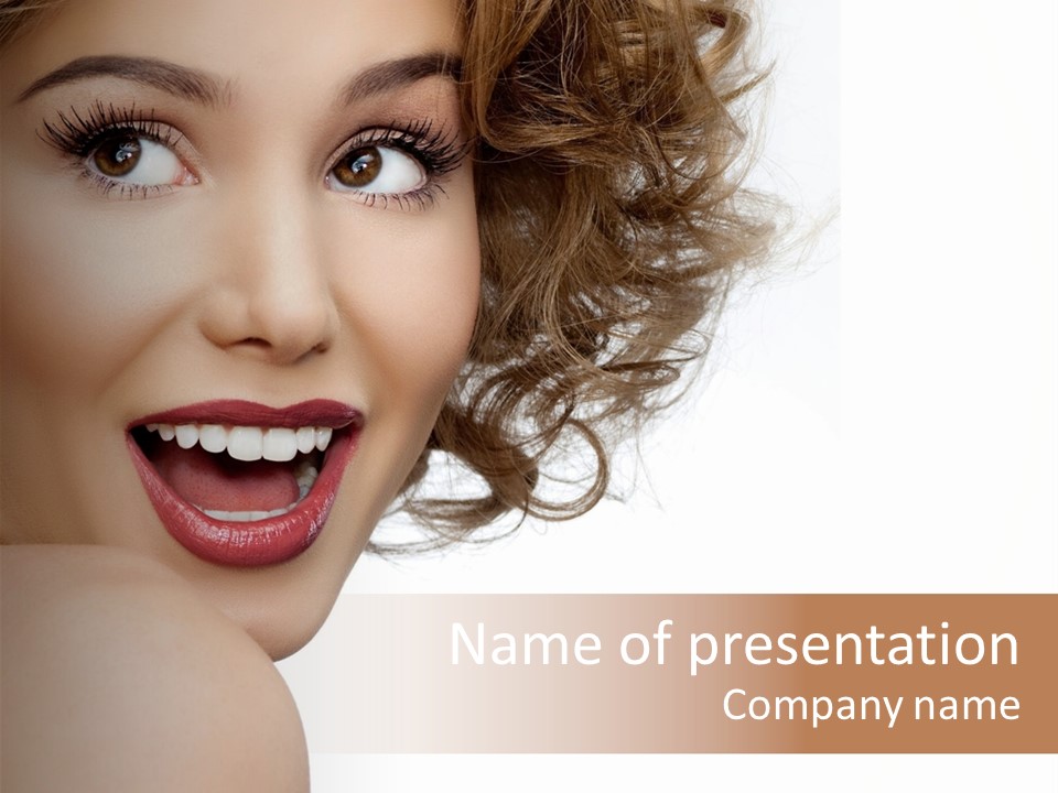 Whitening Perfect Beauty PowerPoint Template