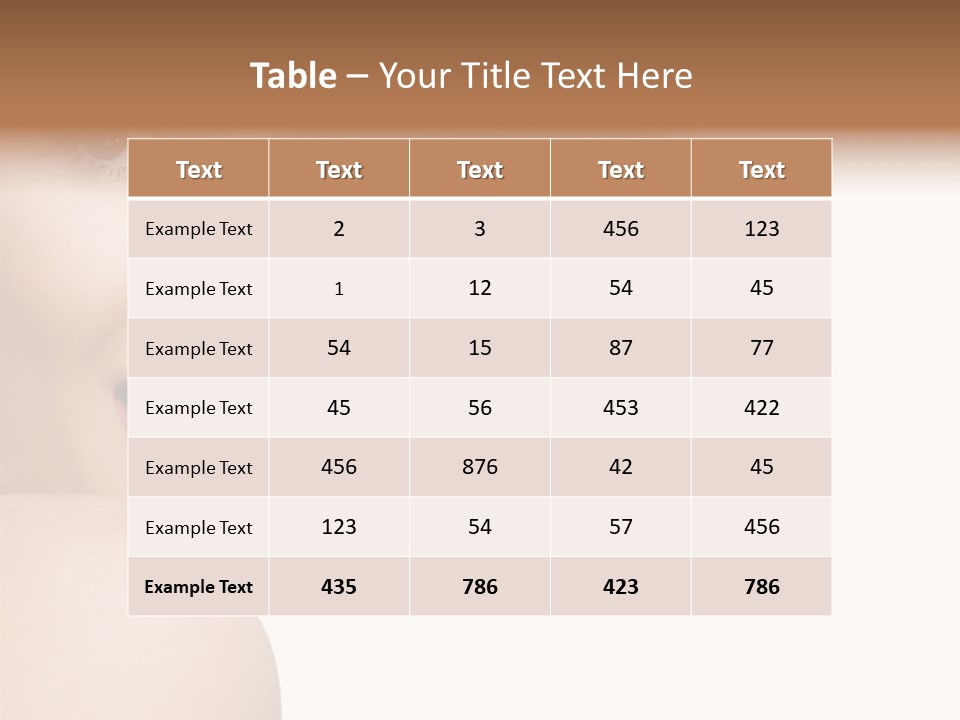 Whitening Perfect Beauty PowerPoint Template