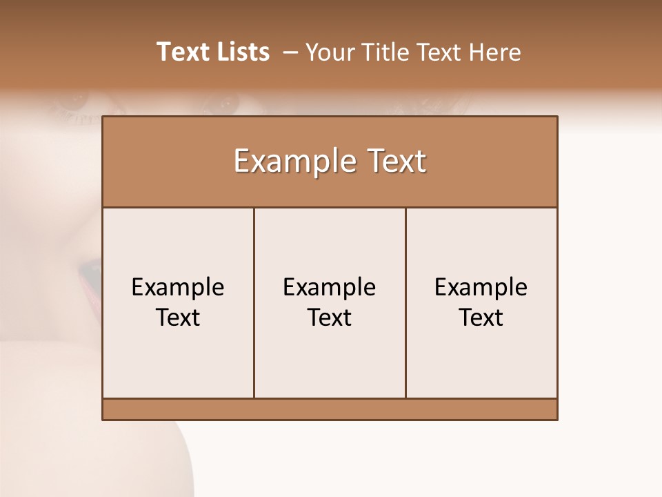Whitening Perfect Beauty PowerPoint Template