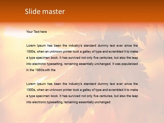 Yellow Red Fall PowerPoint Template