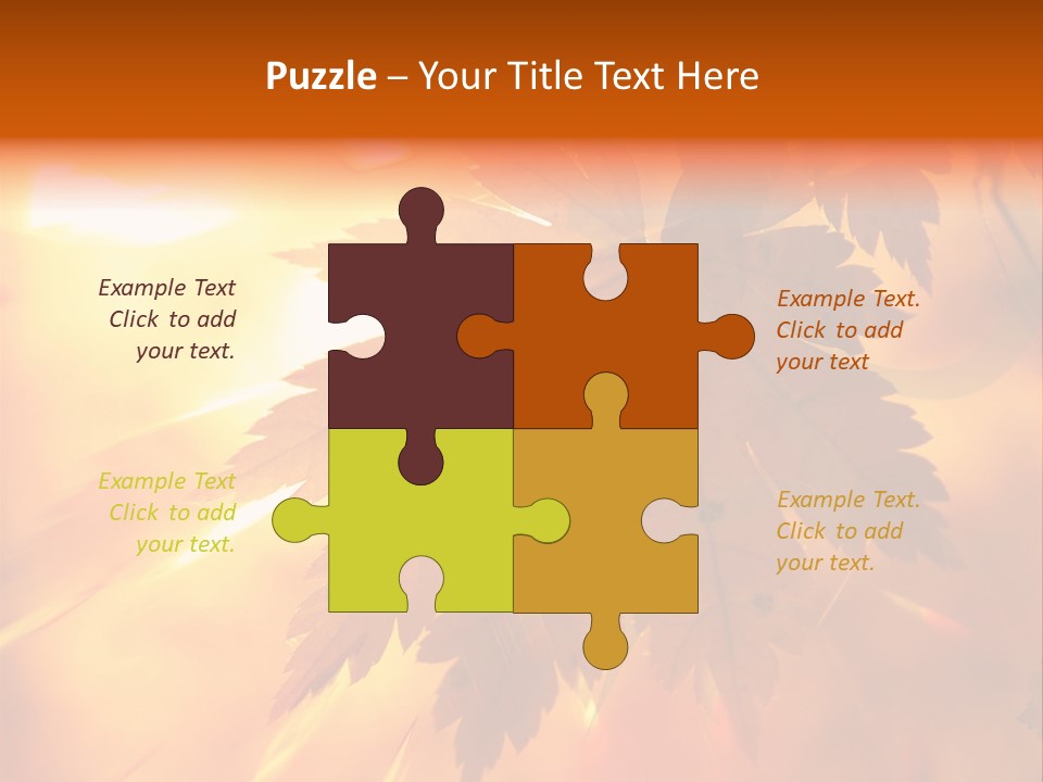 Yellow Red Fall PowerPoint Template