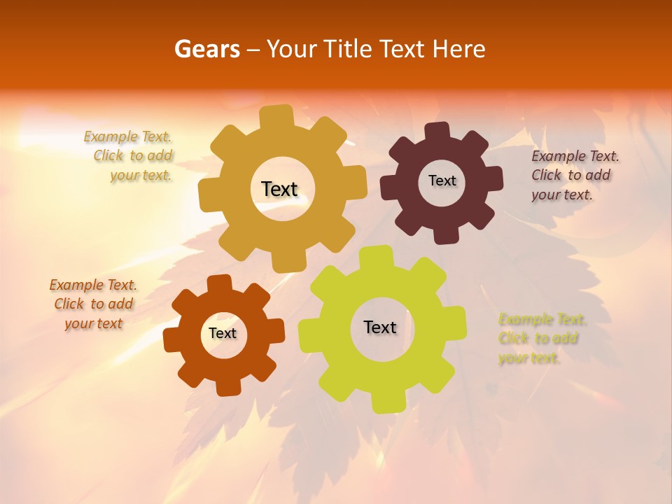 Yellow Red Fall PowerPoint Template