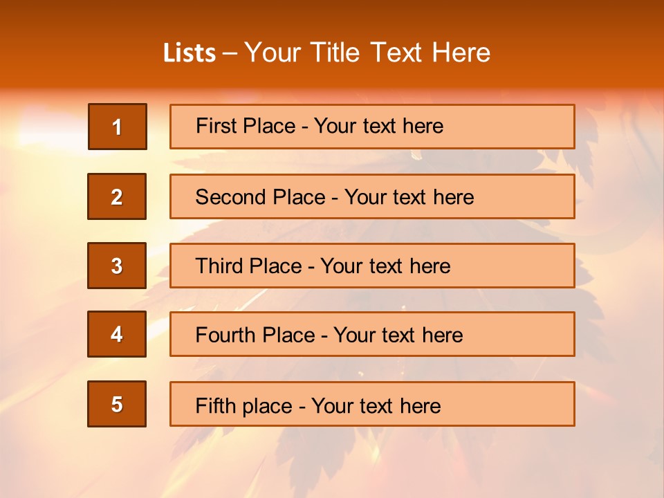 Yellow Red Fall PowerPoint Template