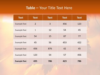 Yellow Red Fall PowerPoint Template