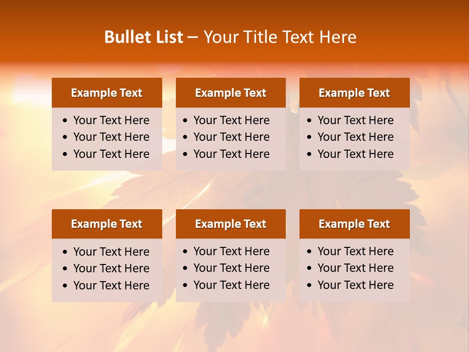 Yellow Red Fall PowerPoint Template