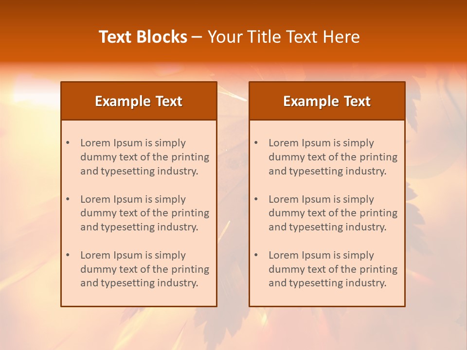 Yellow Red Fall PowerPoint Template