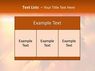 Yellow Red Fall PowerPoint Template