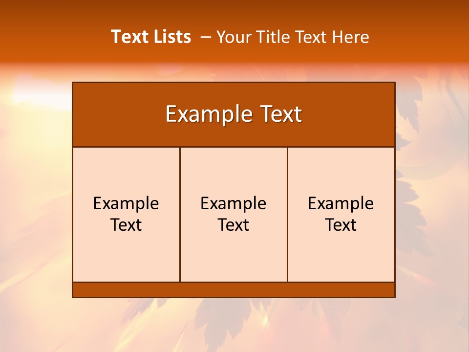 Yellow Red Fall PowerPoint Template