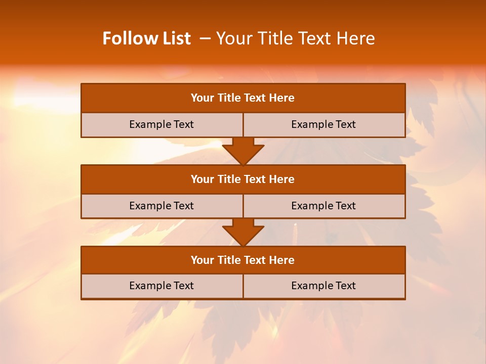 Yellow Red Fall PowerPoint Template