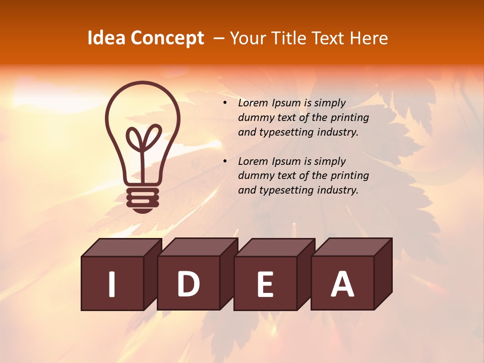 Yellow Red Fall PowerPoint Template