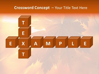 Yellow Red Fall PowerPoint Template