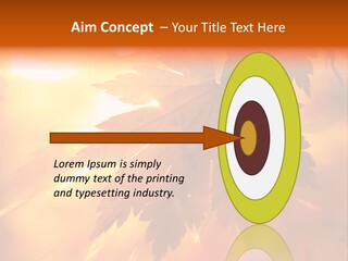 Yellow Red Fall PowerPoint Template