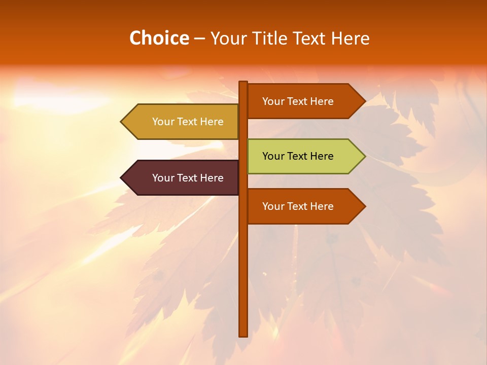 Yellow Red Fall PowerPoint Template