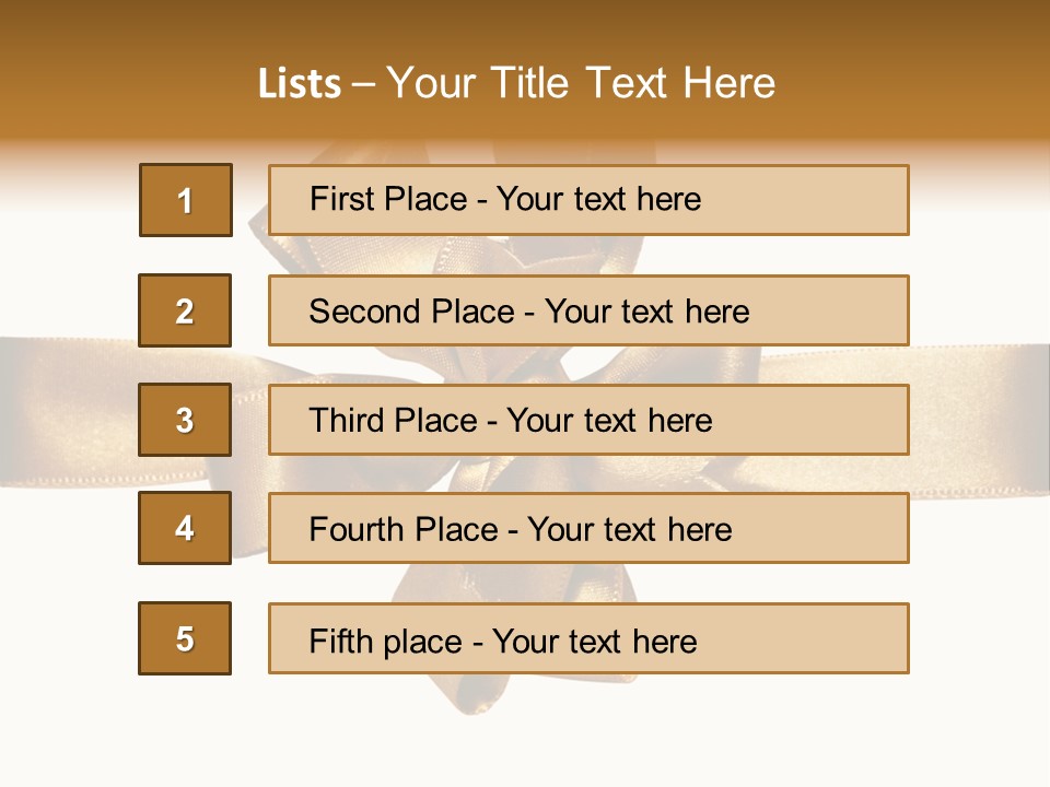 Season Gold Reward PowerPoint Template