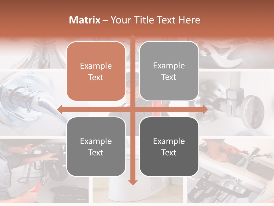 A Collage Of Photos With A Plumber And A Wrench PowerPoint Template