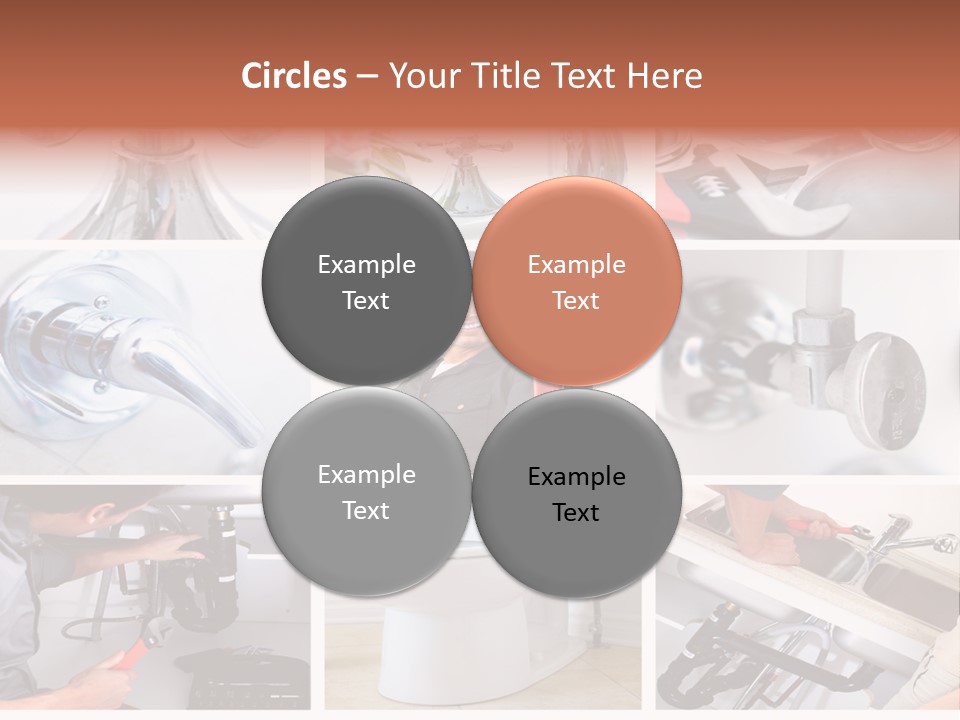 A Collage Of Photos With A Plumber And A Wrench PowerPoint Template