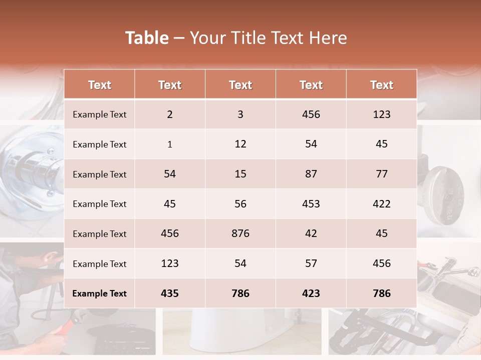 A Collage Of Photos With A Plumber And A Wrench PowerPoint Template