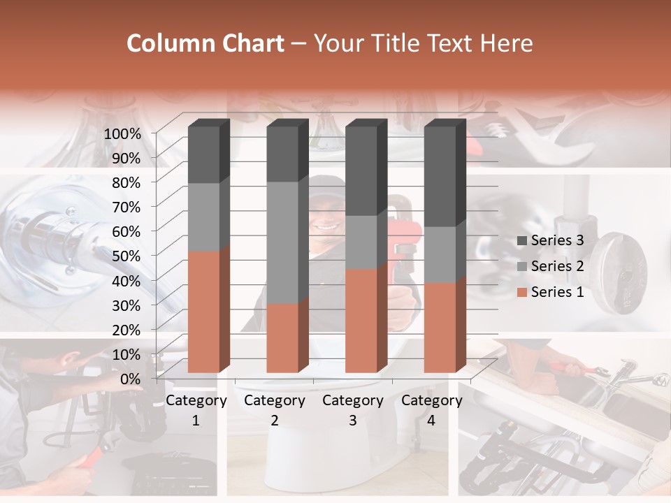 A Collage Of Photos With A Plumber And A Wrench PowerPoint Template