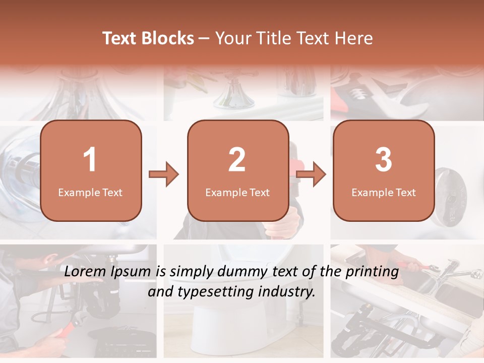 A Collage Of Photos With A Plumber And A Wrench PowerPoint Template