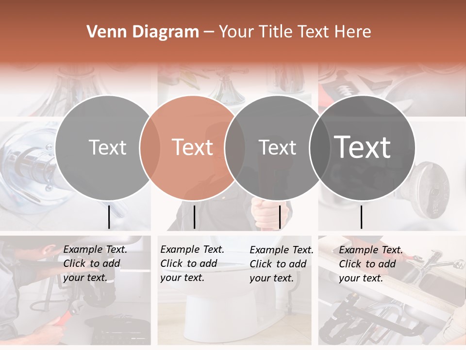 A Collage Of Photos With A Plumber And A Wrench PowerPoint Template